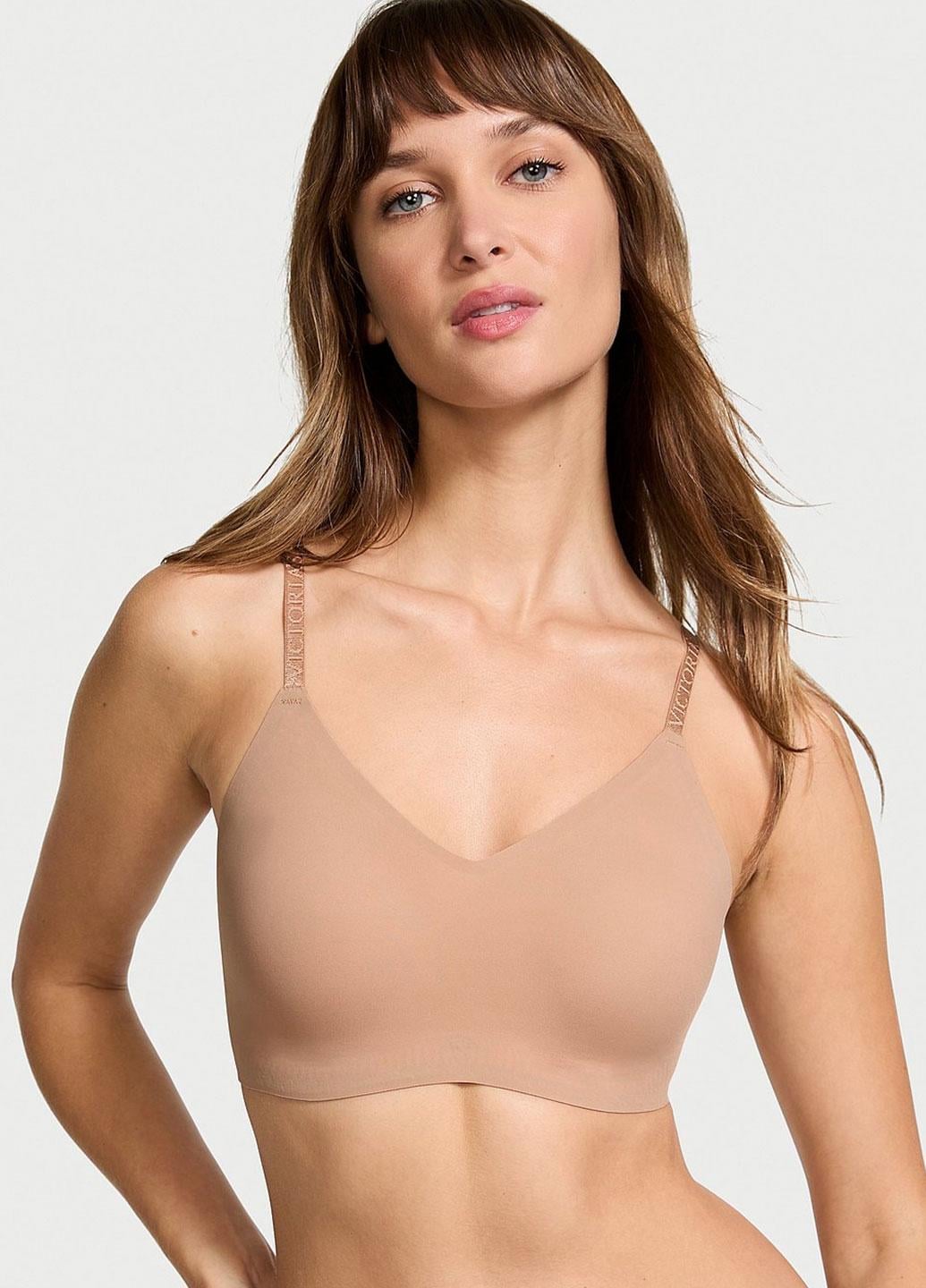 Бюстгальтер без косточек Victoria's Secret T-Shirt Lightly Lined Comfort Bra XL Бежевый (00417713SEQXL)