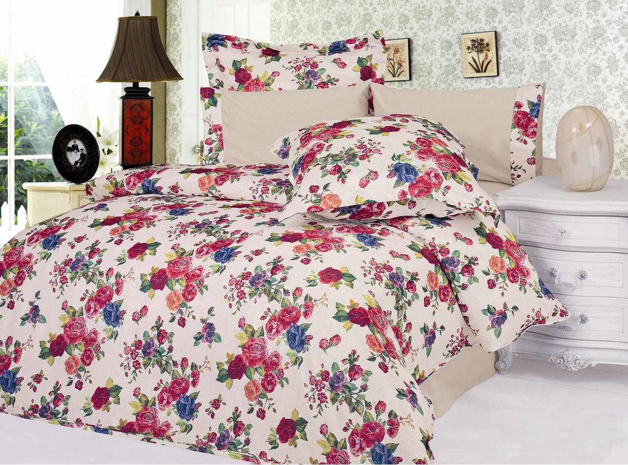 Комплект постельного белья Le Vele евро 200х220 см Бежевый (lv-124)