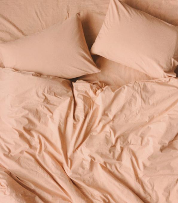 Комплект постільної білизки Kuchmaki ранфорс 145х215 Пудровий (01 16)