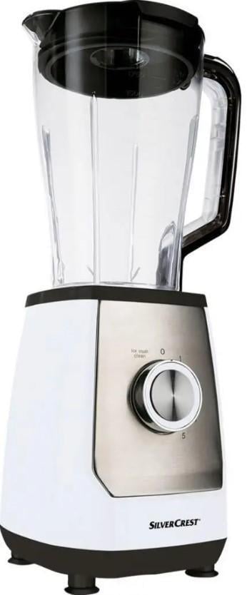 Блендер стаціонарний Silver Crest SSM 600 B2 600 Вт 1,75 л Білий Блендер стаціонарний Silver Crest SSM 600 B2 600 Вт 1,75 л Білий