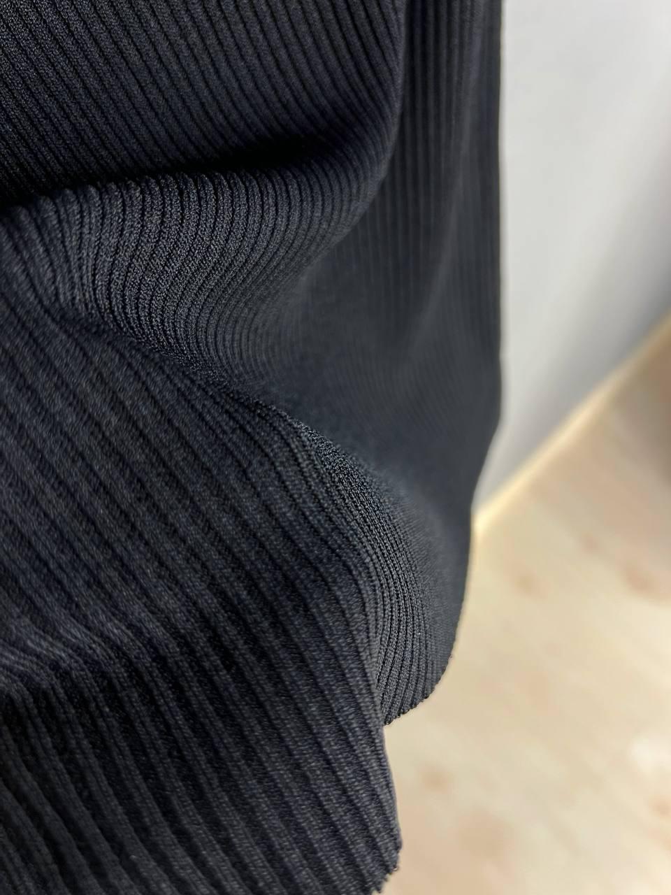 Майка женская A-N 2206 в рубчик с бабочкой OS Черный (26389123) - фото 3 Майка женская A-N 2206 в рубчик с бабочкой OS Черный (26389123) - фото 3