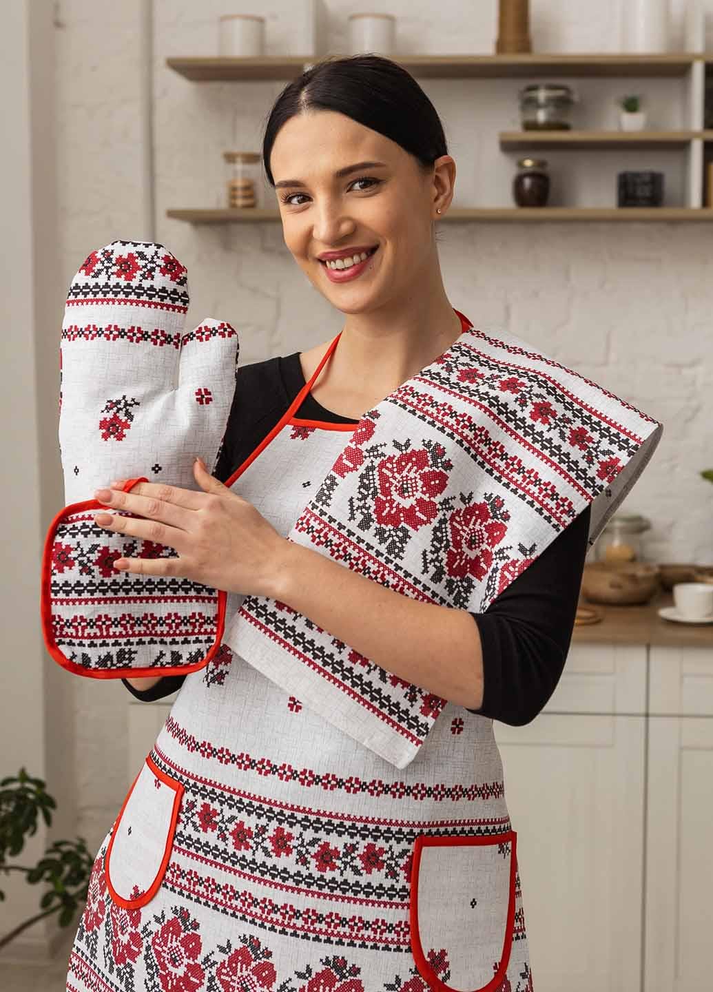 Кухонный набор Орнамент 4 пр. Серый (кнсор) - фото 3 Кухонный набор Орнамент 4 пр. Серый (кнсор) - фото 3