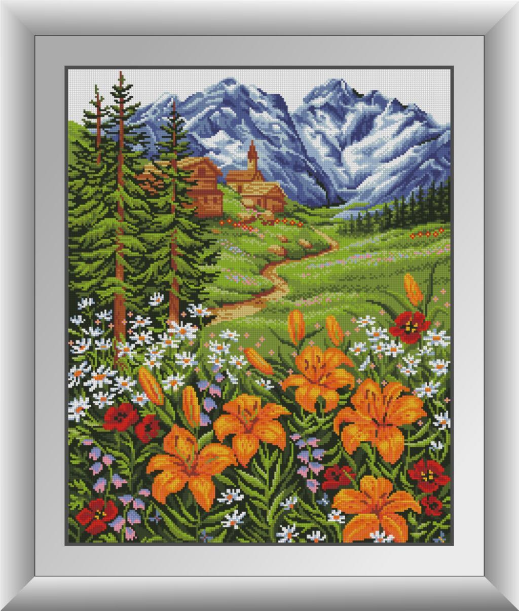 Алмазна мозаїка Dream Art Гірські лілії 50x62 см (DA.30480)