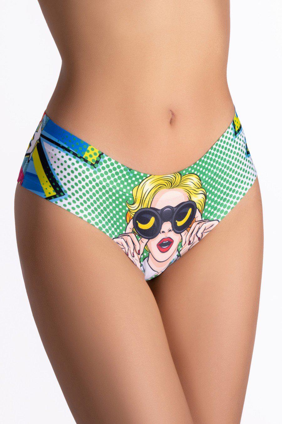 Трусики женские Mememe слип с ярким принтом L Разноцветный (84159-59786-82)