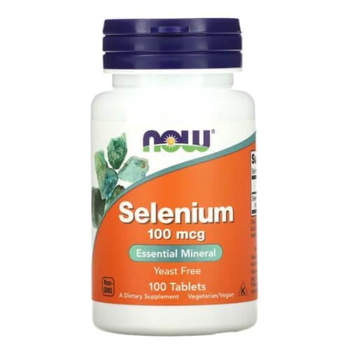 Селен NOW Selenium 100 mcg 100 Tablets (NOW-01480)