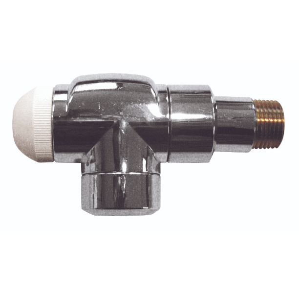 Клапан термостатичний осьовий Herz TS-90 DE LUXE з плавним відкритим попереднім налаштуванням хромований 1/2" DN 15 (1792841)