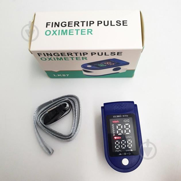 Пульсоксиметр Pulse Oximeter JZK LK87 на палец с монитором кислорода в крови и пульса Fingertip Pulse Oximeter LK87 - фото 5