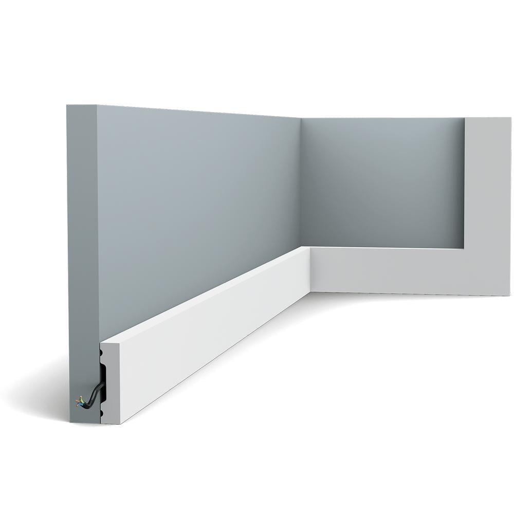 Плинтус напольный гладкий Orac Decor SX162 2000х40х10 мм (2851)