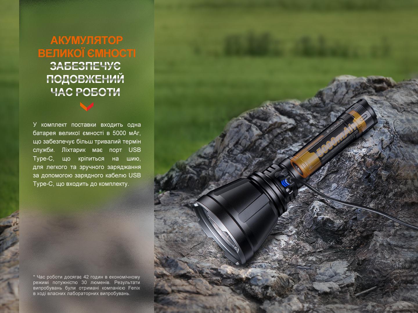 Фонарь ручной Fenix HT18R 2800 лм 110 м Черный - фото 14 Фонарь ручной Fenix HT18R 2800 лм 110 м Черный - фото 14