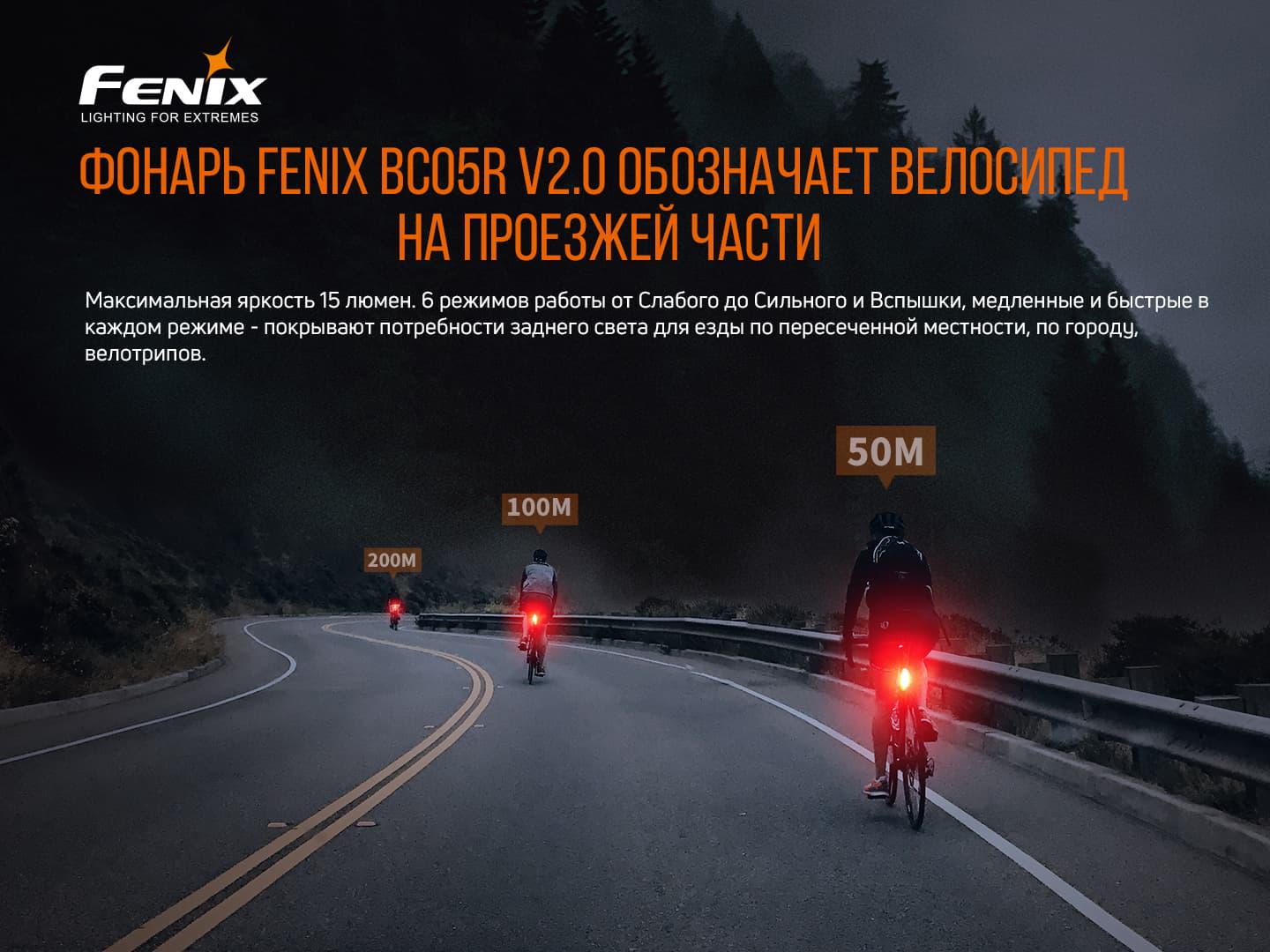 Велофара задня Fenix BC05R V2.0 (57854) - фото 7