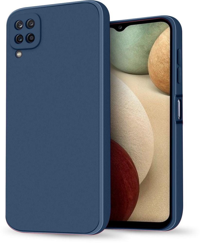 Силиконовый чехол HardCorner Samsung Galaxy A12 A125 (с микрофиброй) Blue (34797-28)