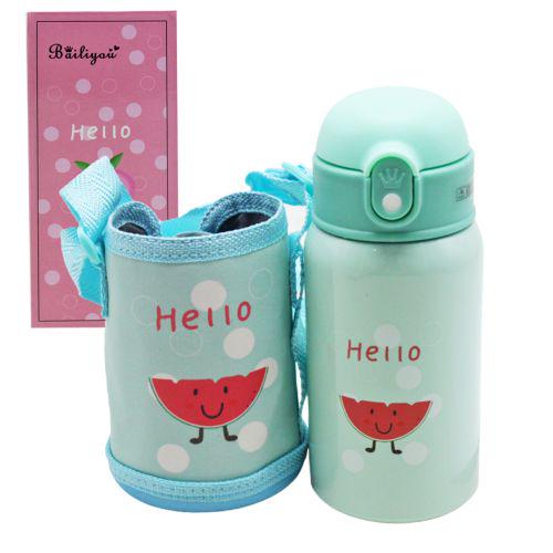 Термос-поїльник з трубочкою Кавун 400 мл Mint (191468)