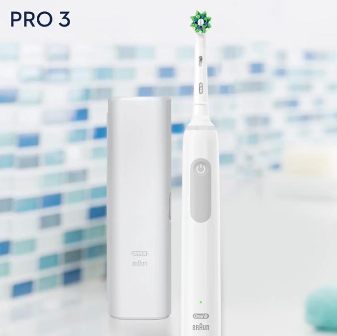 Щетка зубная электрическая Oral-B PRO3 3000 Sensitive (D505.513.3) - фото 6