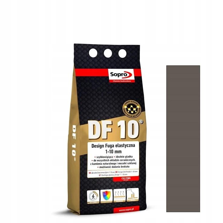 Фуга для швов Sopro DF 10 1076A №62 4 кг Хебан коричневый