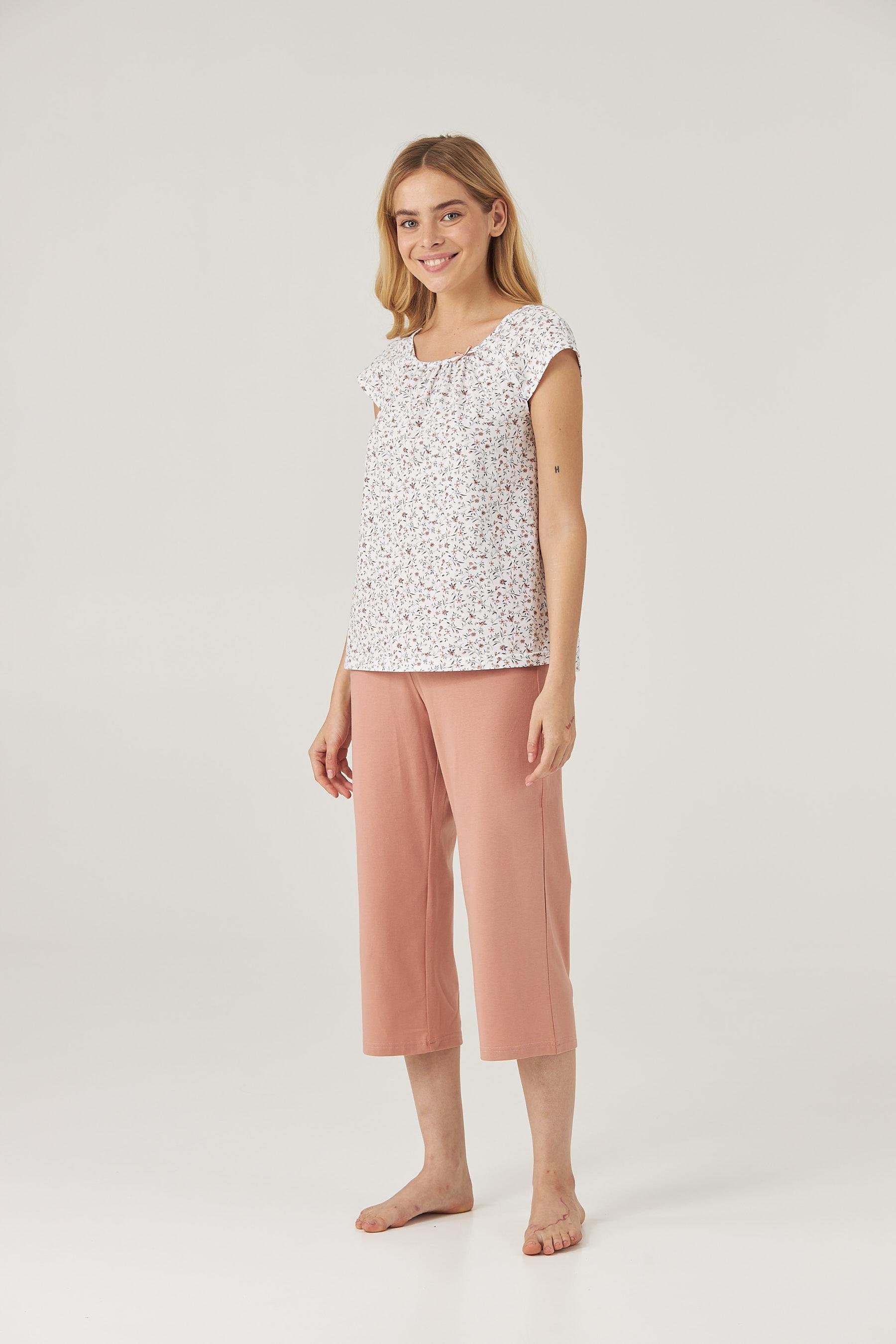 Пижама женская Ellen Meadow LPK 2490/03/01 3XL Пильная роза