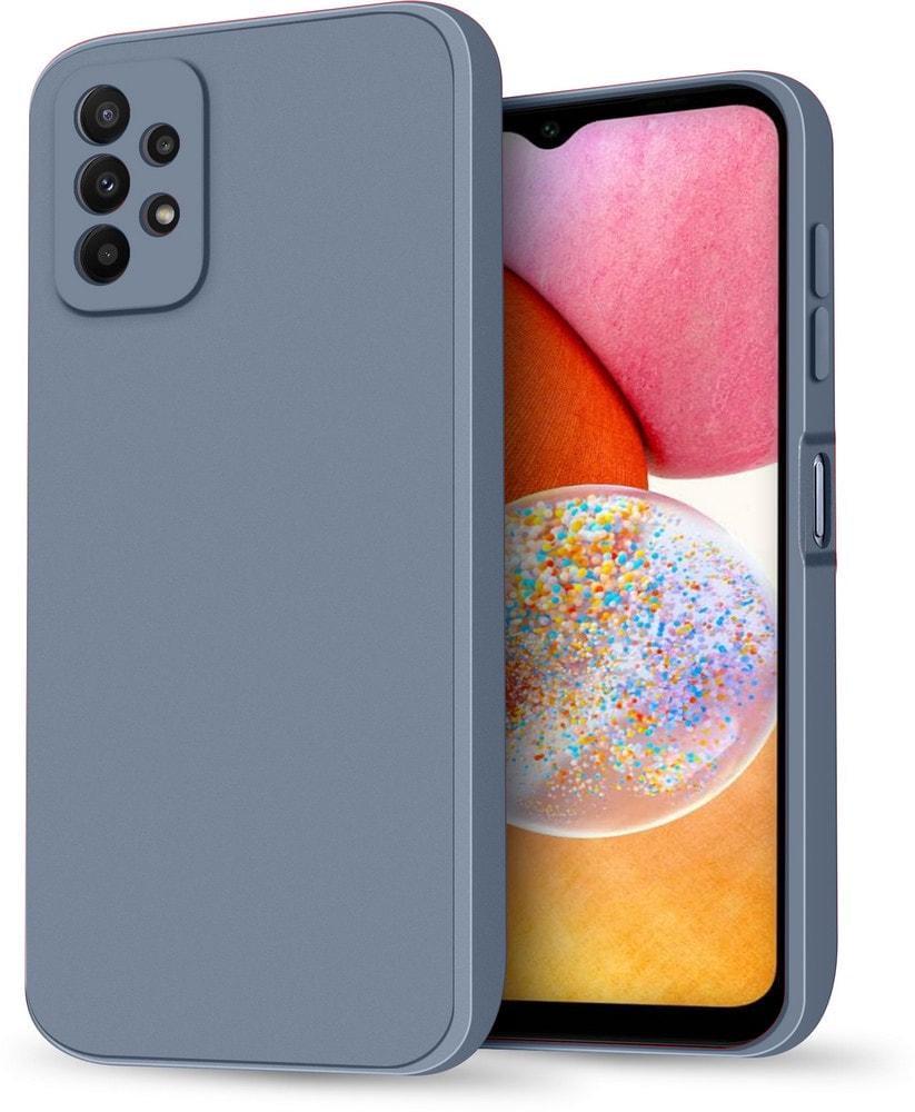 Силиконовый чехол HardCorner Samsung Galaxy A23 A235 (с микрофиброй) Gray Blue (35410-6D)