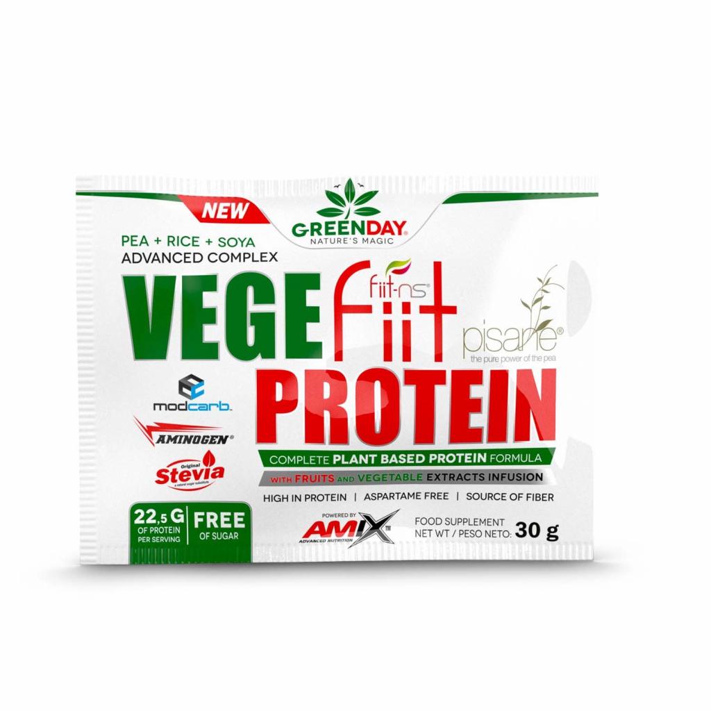 Протеин Amix Nutrition GreenDay Vege-Fiit Protein 30 г Арахис-шоколад-карамель (10806V15797)