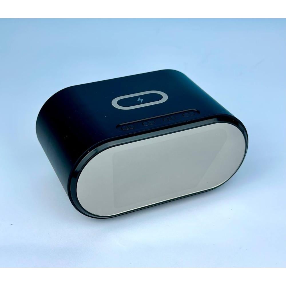 Зарядное устройство беспроводное AY-22 15W с LED часами и будильником Black (61702) - фото 3 Зарядное устройство беспроводное AY-22 15W с LED часами и будильником Black (61702) - фото 3