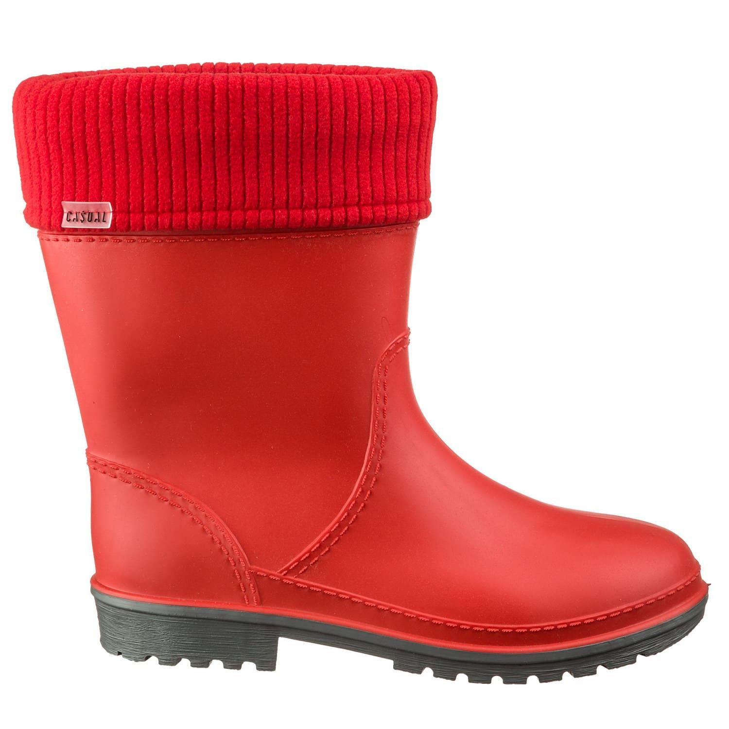 Полусапоги женские утепленные Casual р.38 Красный (92105449)