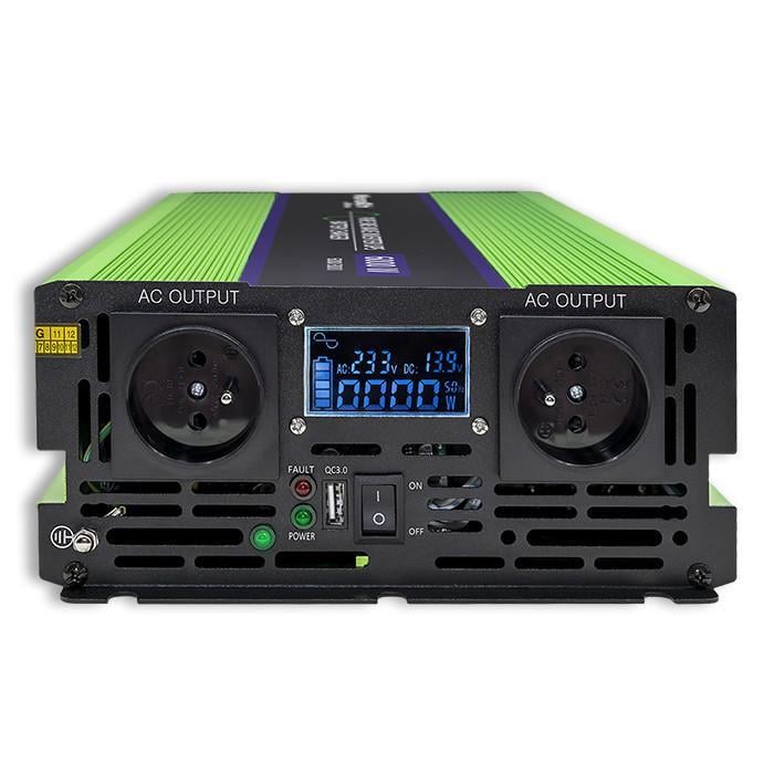 Автомобільний інвертор Qoltec UPS 12V 230V 2000W/4000W (51943) - фото 4 Автомобільний інвертор Qoltec UPS 12V 230V 2000W/4000W (51943) - фото 4