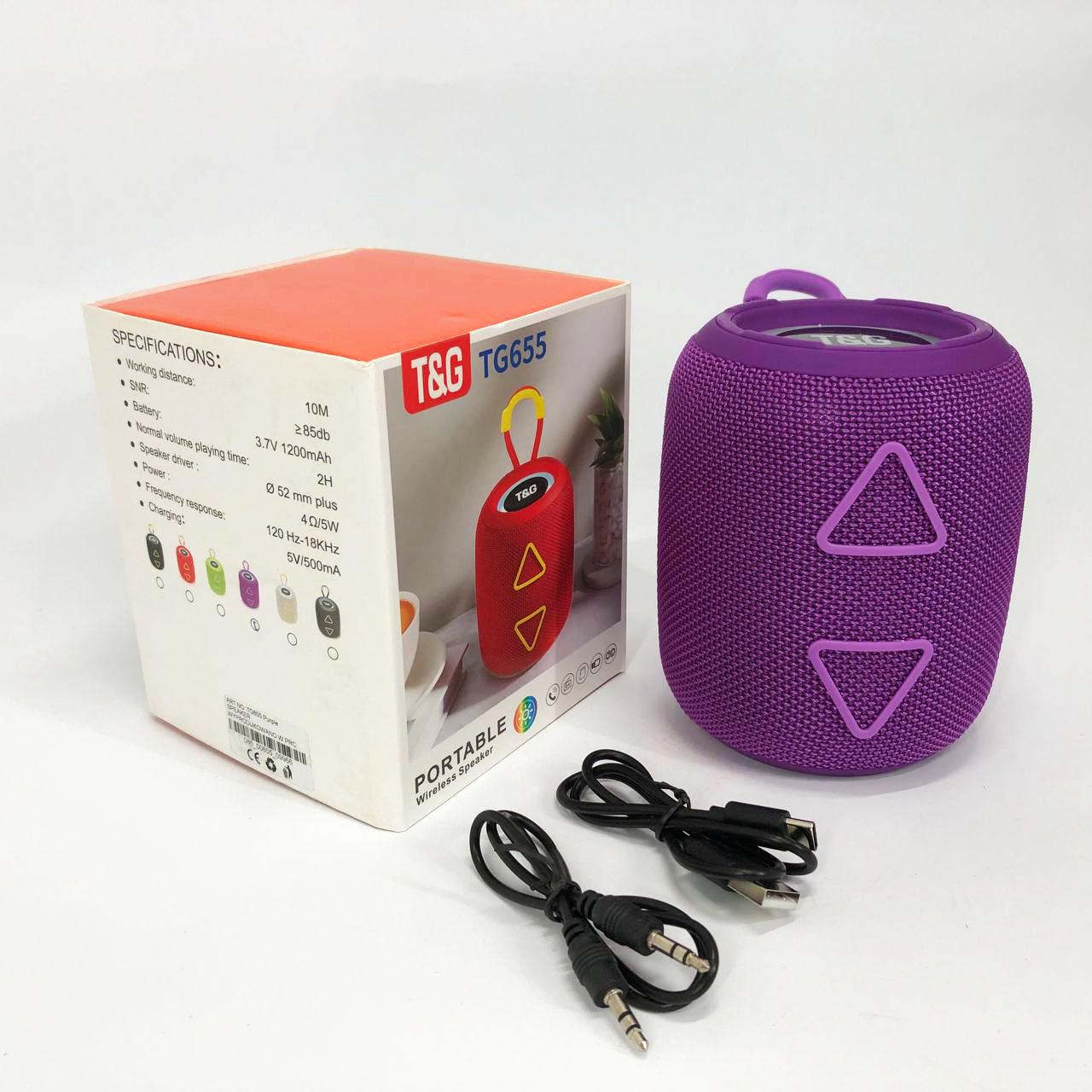 Портативна колонка TG655 5W з RGB підсвічуванням та ремінцем - фото 8