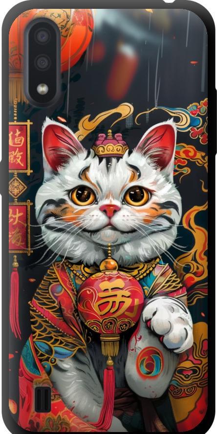 Чехол на Samsung Galaxy A01 A015F China Cat v2 (6135b-1842-42517) Чехол на Samsung Galaxy A01 A015F China Cat v2 (6135b-1842-42517)