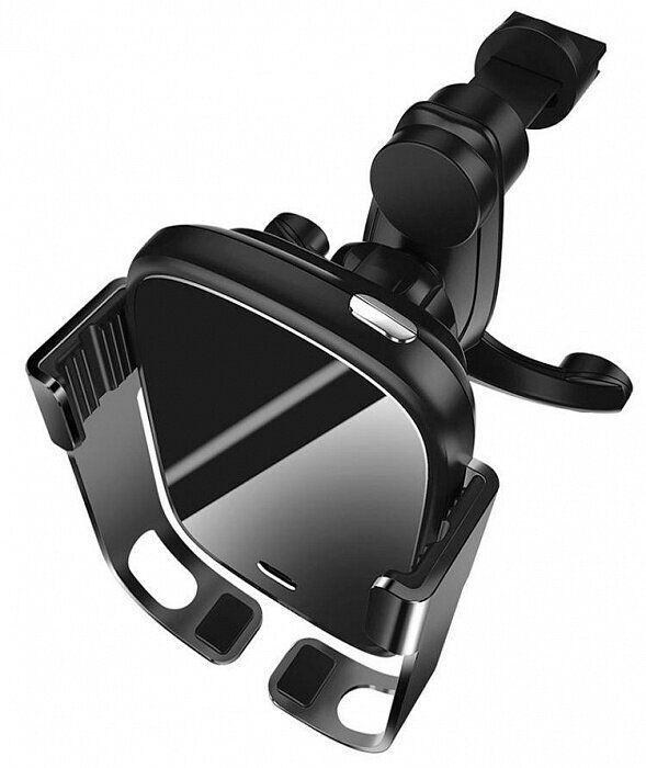 Автодержатель с беспроводной зарядкой Baseus Rock-solid Electric Holder Wireless charger Black (WXHW01-01) - фото 4 Автодержатель с беспроводной зарядкой Baseus Rock-solid Electric Holder Wireless charger Black (WXHW01-01) - фото 4