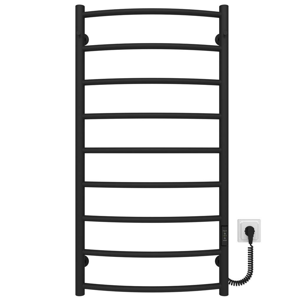 Полотенцесушитель электрический HeatPro Kelly P9 углеродная сталь правостороннее подключение 1000x500 мм Черный (DH-KL10005009EBR)
