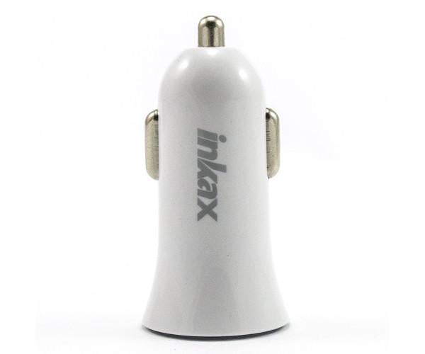Пристрій зарядний Inkax CD-43 мережевий/автомобільний Lightning 1A White
