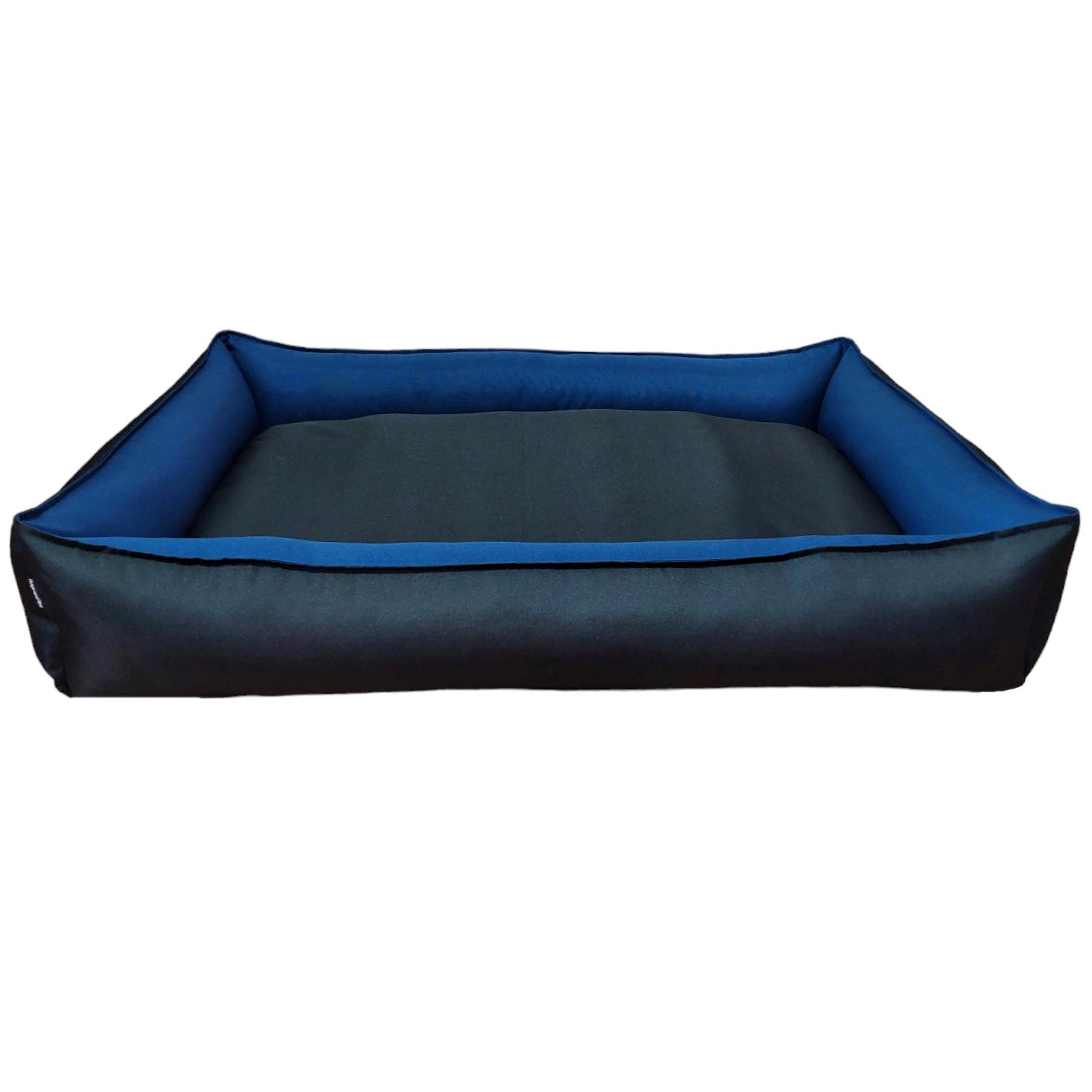 Лежак для собак Huge and Tiny Waterproof с бортами 130x100x26 см Синий с черным - фото 4 Лежак для собак Huge and Tiny Waterproof с бортами 130x100x26 см Синий с черным - фото 4