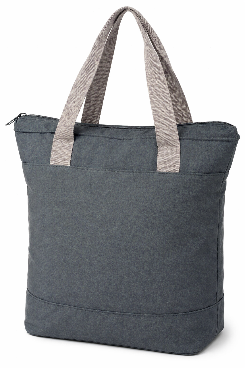 Сумка велосипедная Bikemate 17 л 2в1 на багажник/шоппер с жесткой спиной Серый