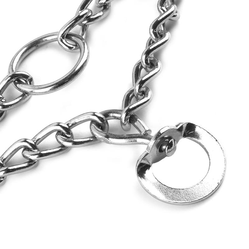 Ошейник удавка для собак Pet N001 металлический с шипами M - фото 2 Ошейник удавка для собак Pet N001 металлический с шипами M - фото 2