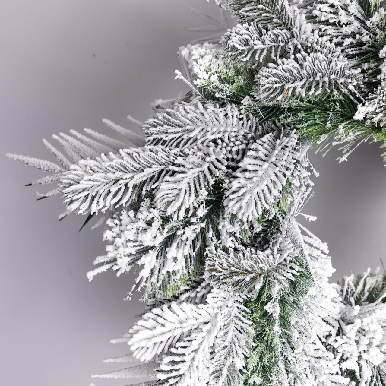Вінок хвойний штучний Святковий засніжений комбінований ⌀ 60 см (TD-VINSN) - фото 3 Вінок хвойний штучний Святковий засніжений комбінований ⌀ 60 см (TD-VINSN) - фото 3