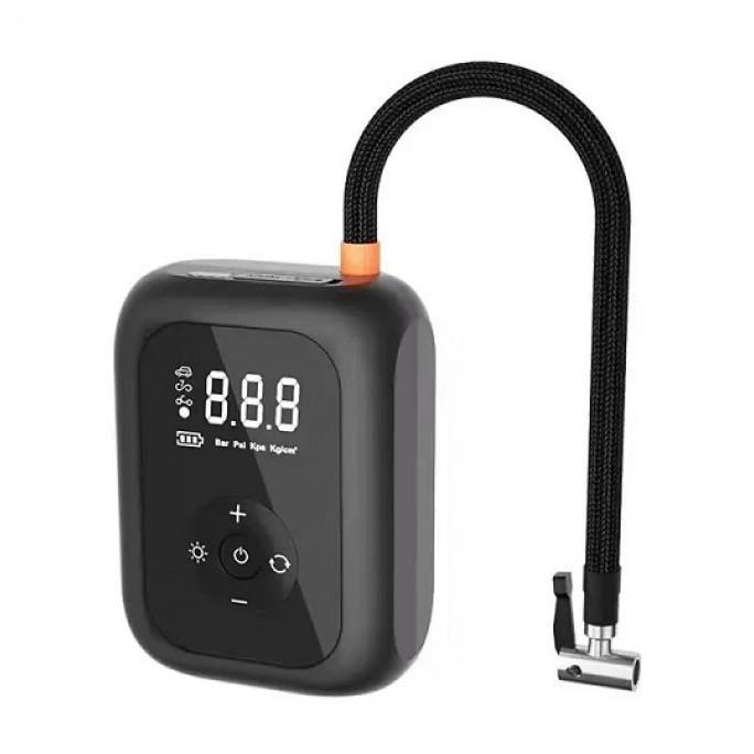 Компрессор автомобильный Pump-006 портативный беспроводной аккумуляторный с цифровым дисплеем и автовыключением (2999533836)
