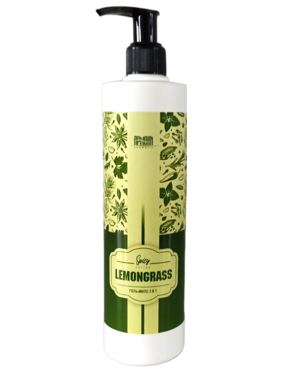 Мыло-гель жидкое АРМОНЫ 2в1 Lemongrass с дозатором 400 мл (15098)