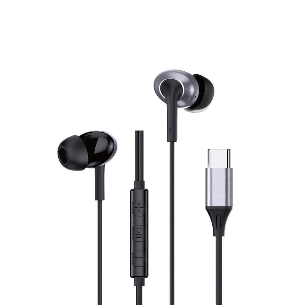 Наушники проводные WIWU EB318 Stereo Wired Earbuds Type-C 1,2 м Black (6977703656664)
