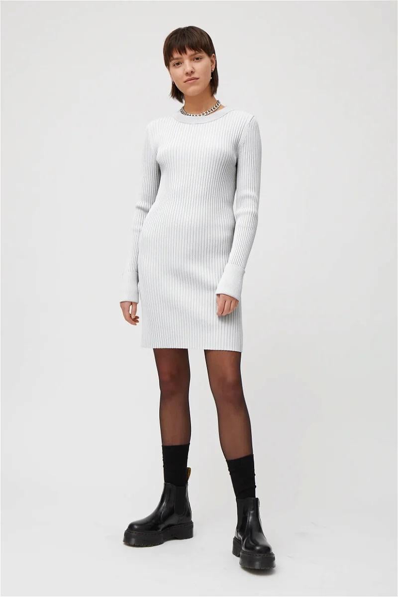 Платье вязаное L Светло-серый (8373881ral)