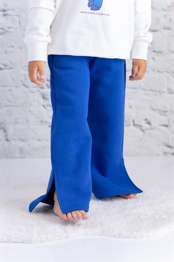 Спортивные штаны для девочки с разрезом Zeyland 7-8 лет 128 см Электрик (8683169141382)