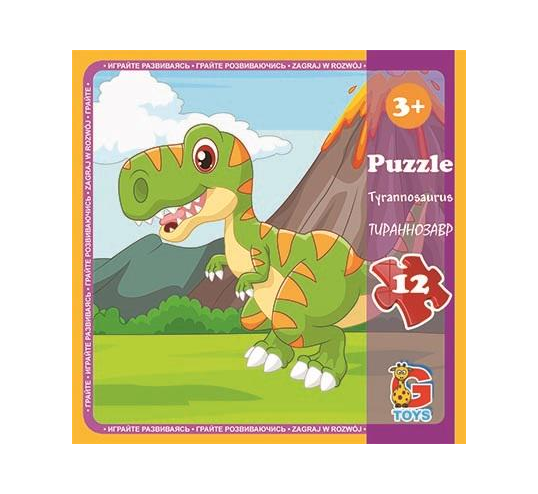 Пазли G-Toys LD07 із серії Динозаври 12 ел. (MTT-139321)