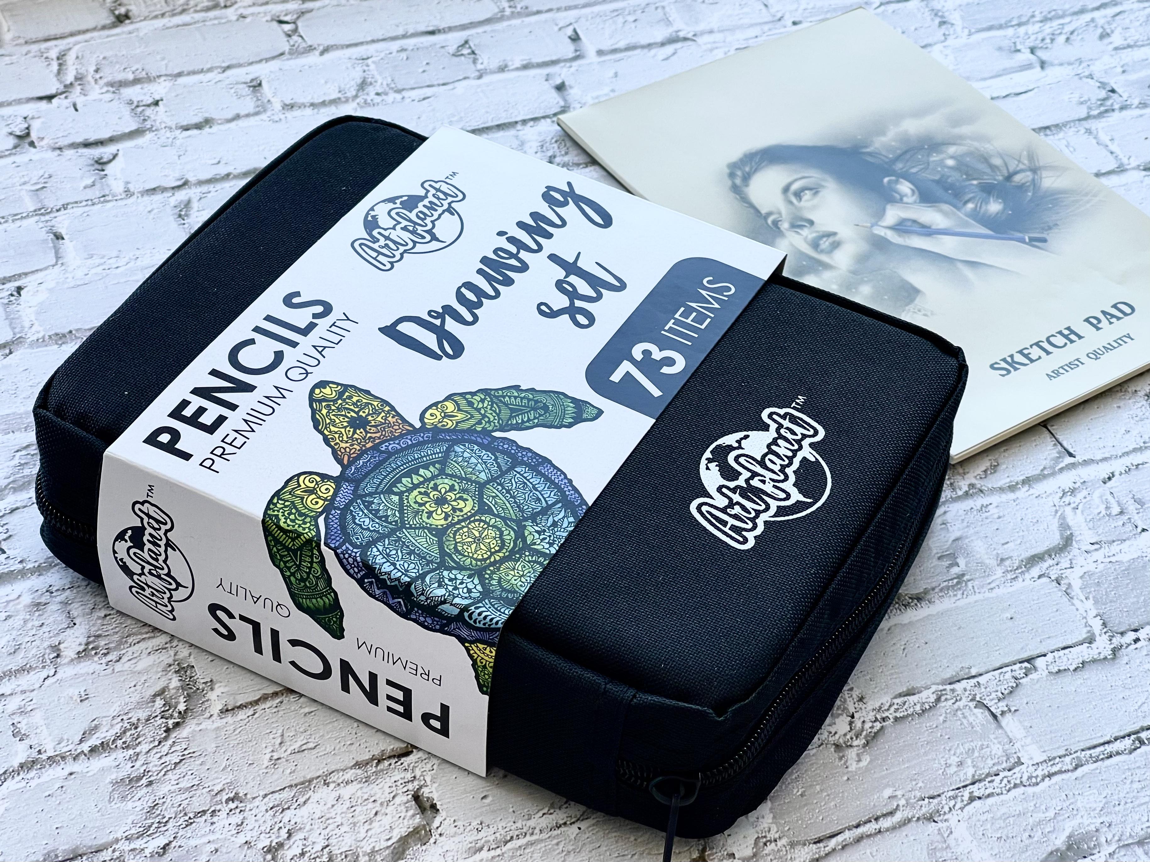 Карандаши цветные Art Planet черепаха 73 предмета в нейлоновом чехле - фото 5 Карандаши цветные Art Planet черепаха 73 предмета в нейлоновом чехле - фото 5