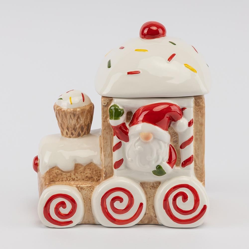 Ємність для зберігання Імбірний потяг 21 см керамічна (70207)