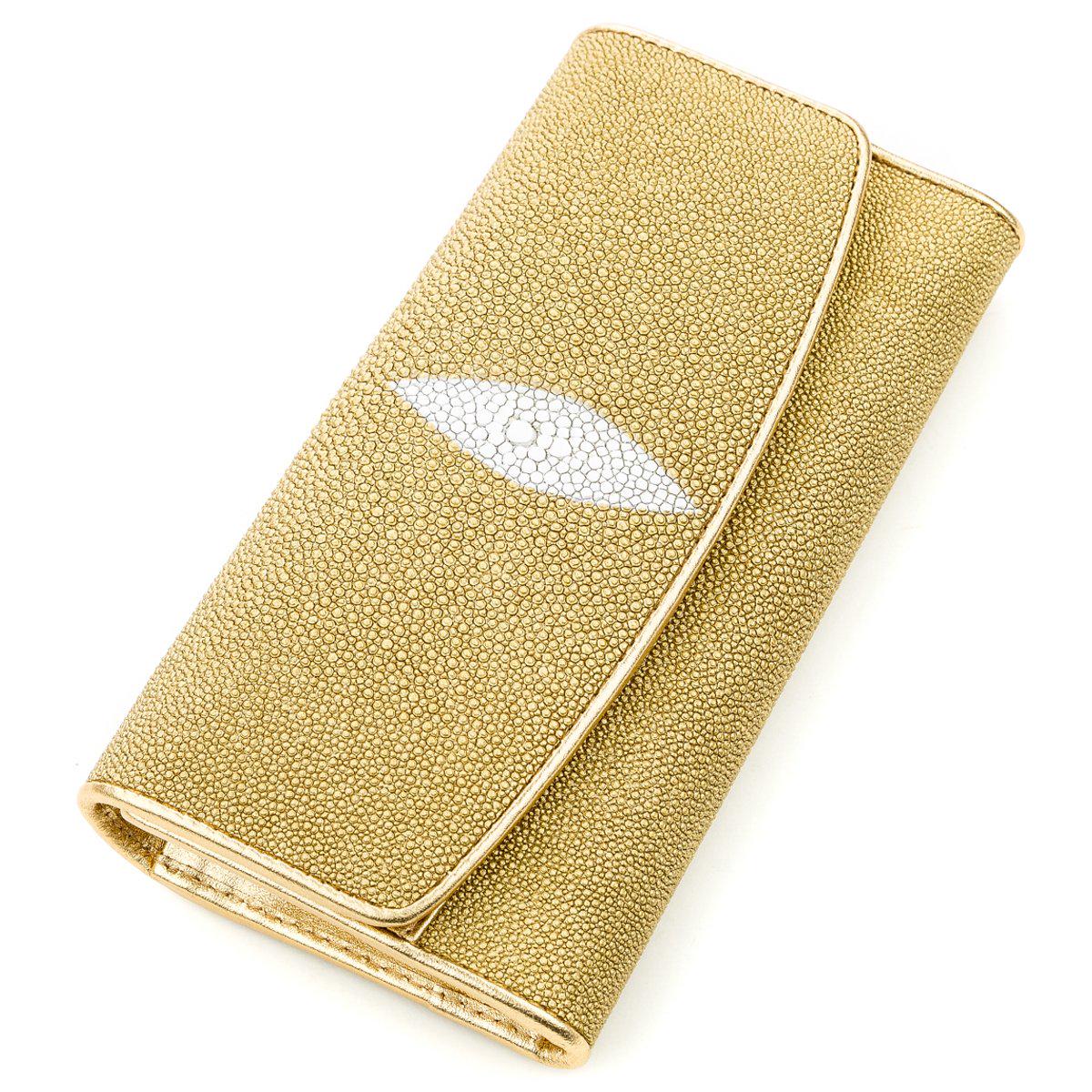 Кошелек женский Stingray leather 18640 кожа Золотистый