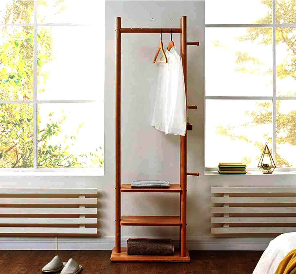 Вешалка-стойка для одежды из дерева Преслав Шафран (СВГ-002806)