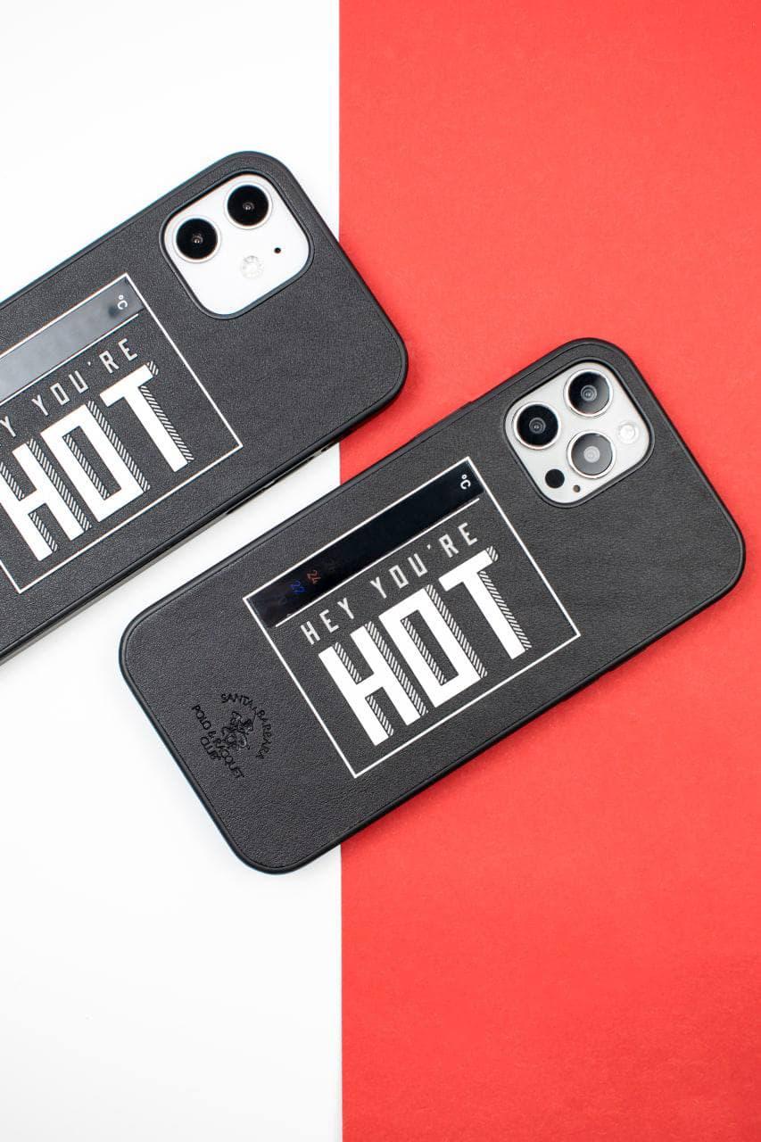 Чехол для iPhone 12 Pro Santa Barbara Polo Egan "Hot" с термометром Черный