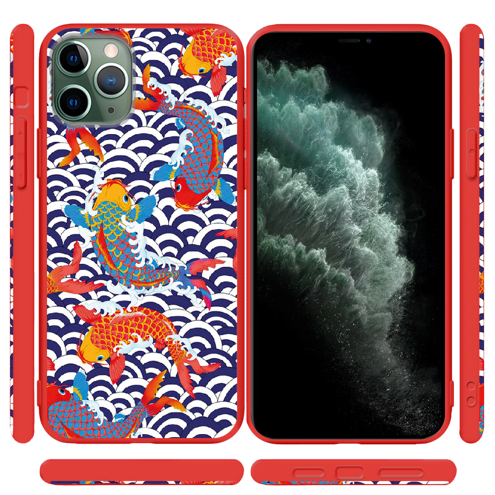 Чехол Boxface iPhone 11 Pro Koi Fish Красный силикон (38189-up2477-43044) - фото 2