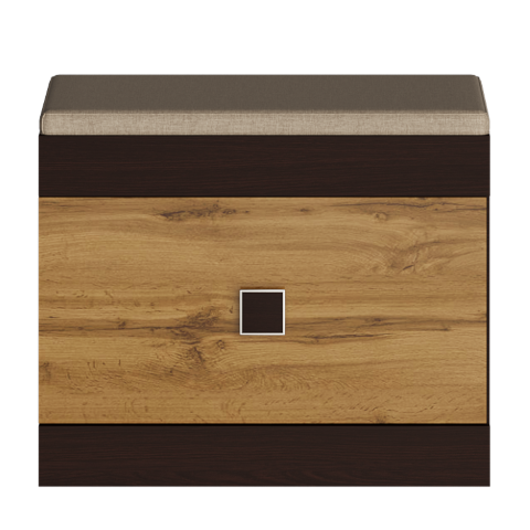 Тумба под обувь Everest Соната 600 600х376х466 мм Венге темный/Дуб крафт золотой (11290) - фото 4