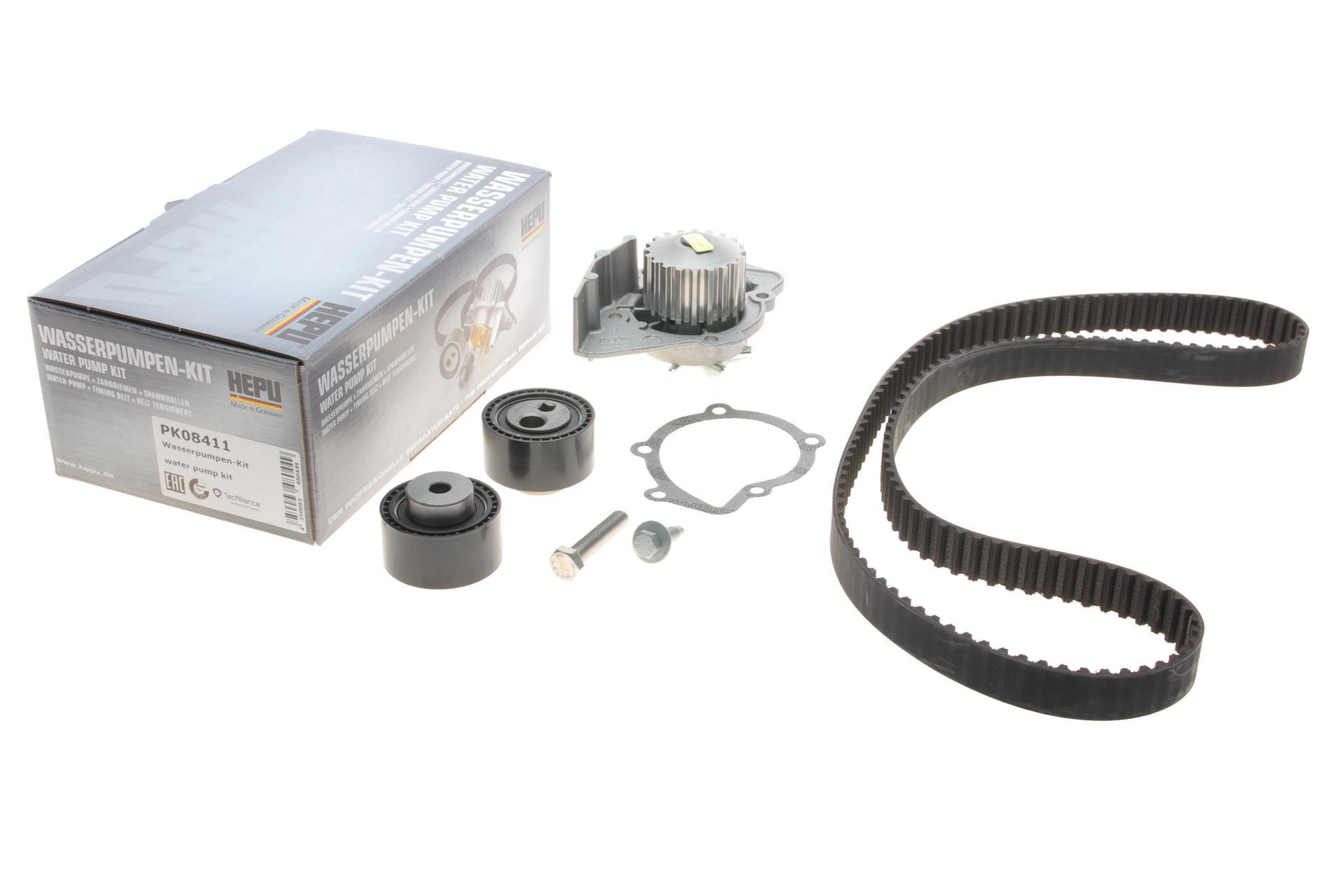 Комплект ГРМ и помпа Hepu Citroen Berlingo/Jumpy 2.0HDI (PK08411)