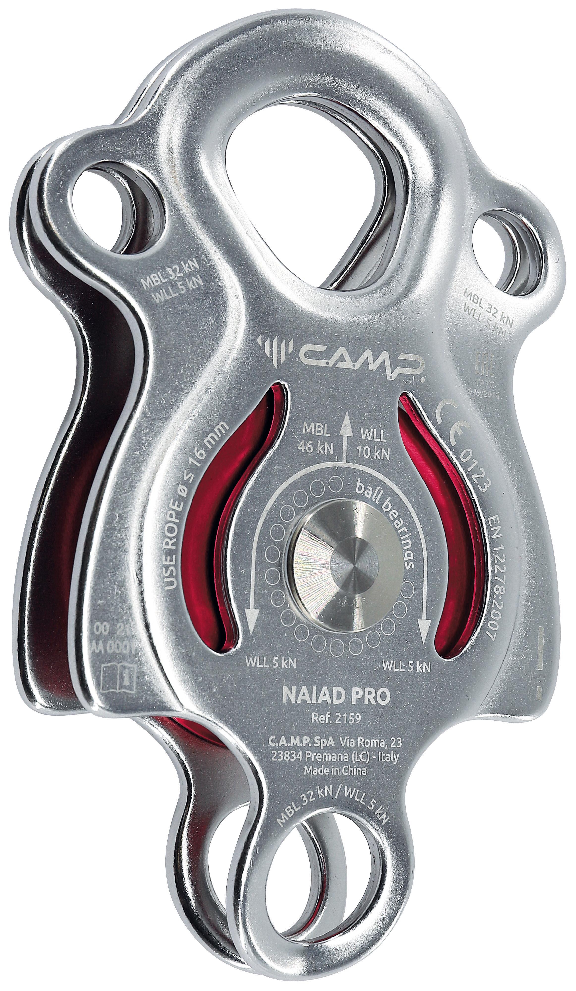 Блок-ролик для альпинистов CAMP NAIAD PRO (2159) Блок-ролик для альпинистов CAMP NAIAD PRO (2159)