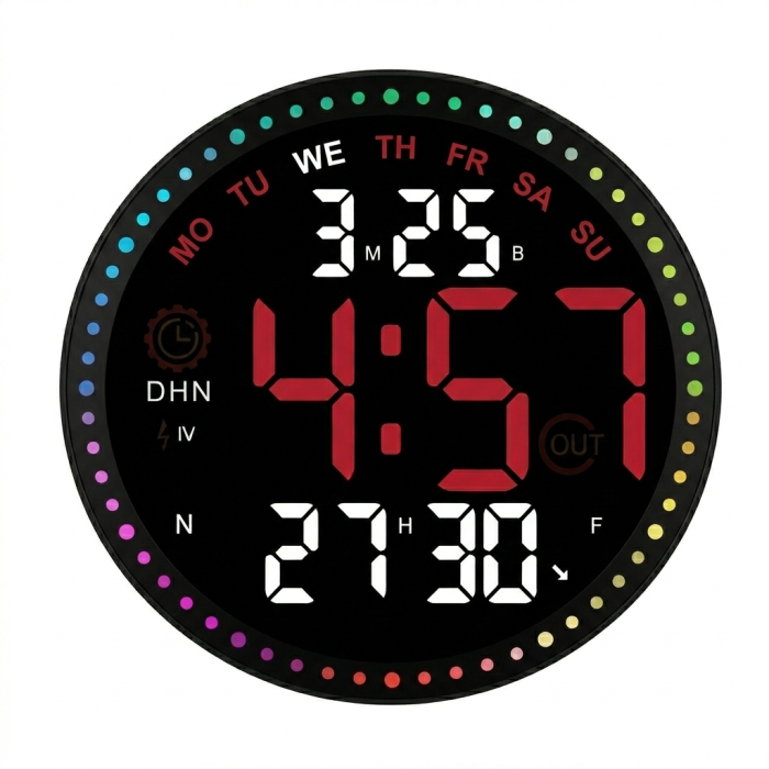 Часы настенные WW-2828 сетевые Красные (GR-06656)