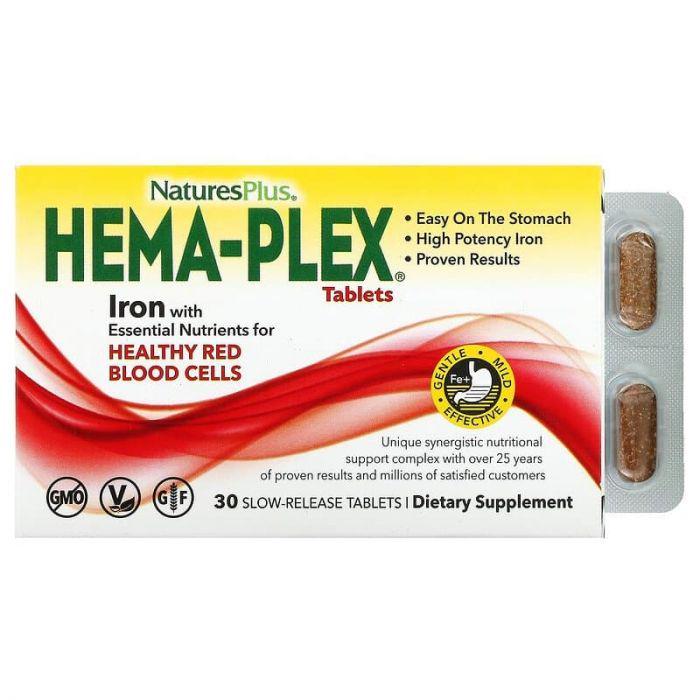 Добавка NaturesPlus Hema-Plex Залізо 30 таблеток (NAP-03760)